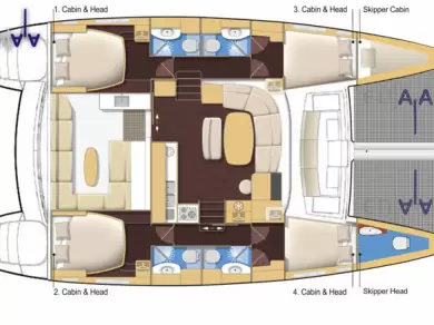 Pronájem lodi San Vincenzo lákavé ceny Lagoon 440