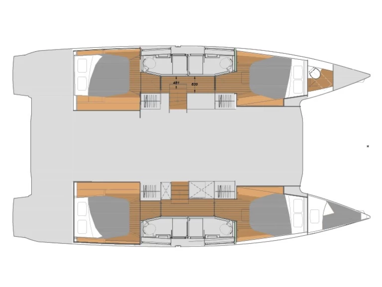 Pronájem Katamarán v Olbia -Fountaine Pajot Elba 45