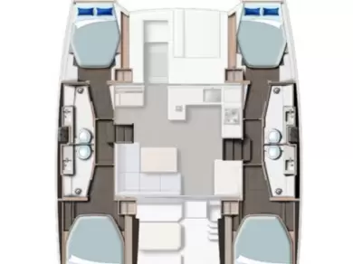 Pronajmout si Leopard Catamarans / Robertson & Caine Leopard 42 - 4 cab. v Procida