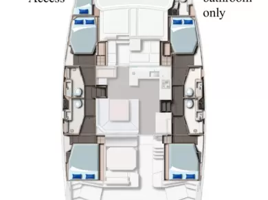 Leopard Catamarans / Robertson & Caine Leopard 45 jednotlivci a charterové společnosti v Procida