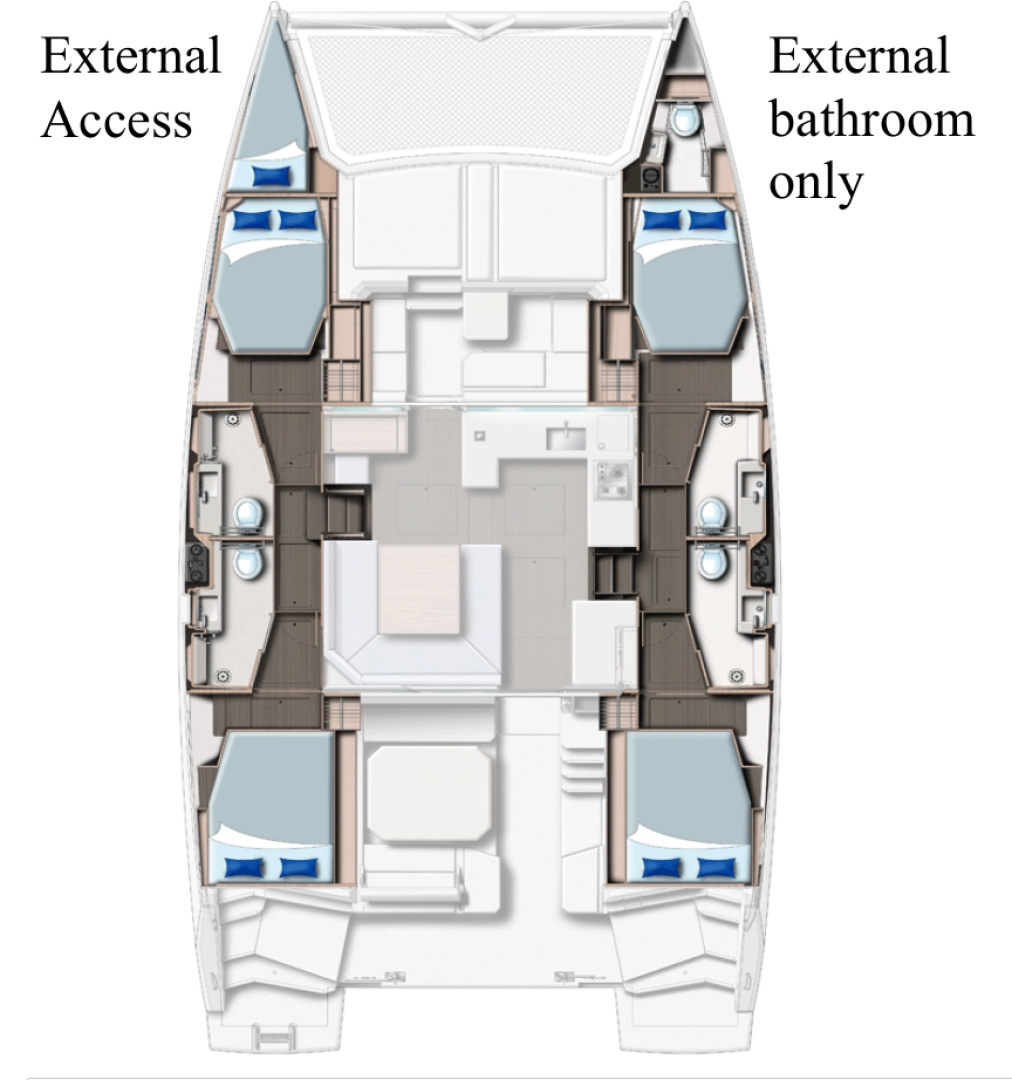 Pronajmout si Leopard Catamarans / Robertson & Caine Leopard 45 v Procida