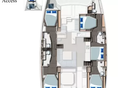 Pronájem lodi Leopard Catamarans / Robertson & Caine Leopard 50 - 5 + 1 cab v Cannigione na Samboatu