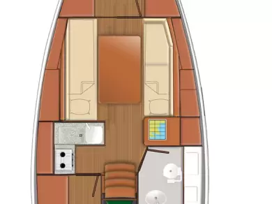 Pronajmout si Jeanneau Sun Odyssey 319 v Furnari