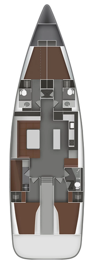 Pronájem Plachetnice v Split -Bavaria Cruiser 55