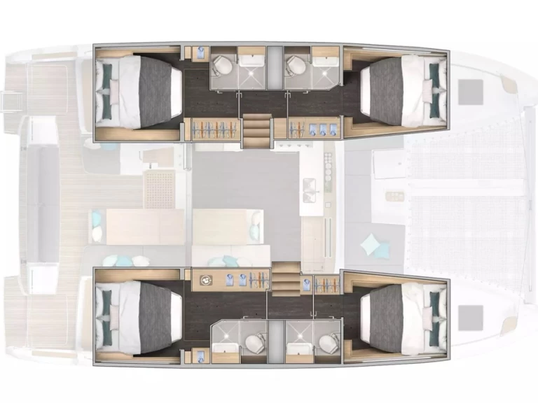 Pronájem Katamarán v Cugnana Verde -Lagoon Lagoon 43