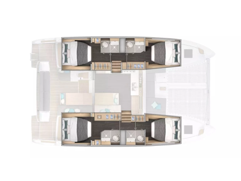 Pronájem lodi Lagoon Lagoon 43 v Cugnana Verde na Samboatu