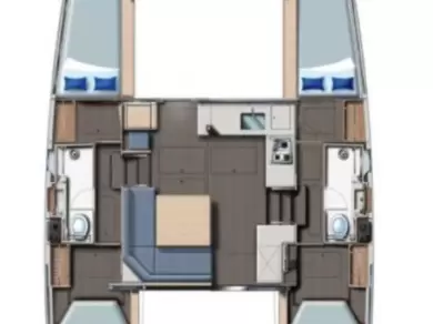Pronájem lodi Leopard Catamarans / Robertson & Caine Leopard 40 v Furnari na Samboatu