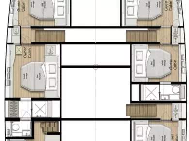 Pronájem Katamarán Sunreef s licencí