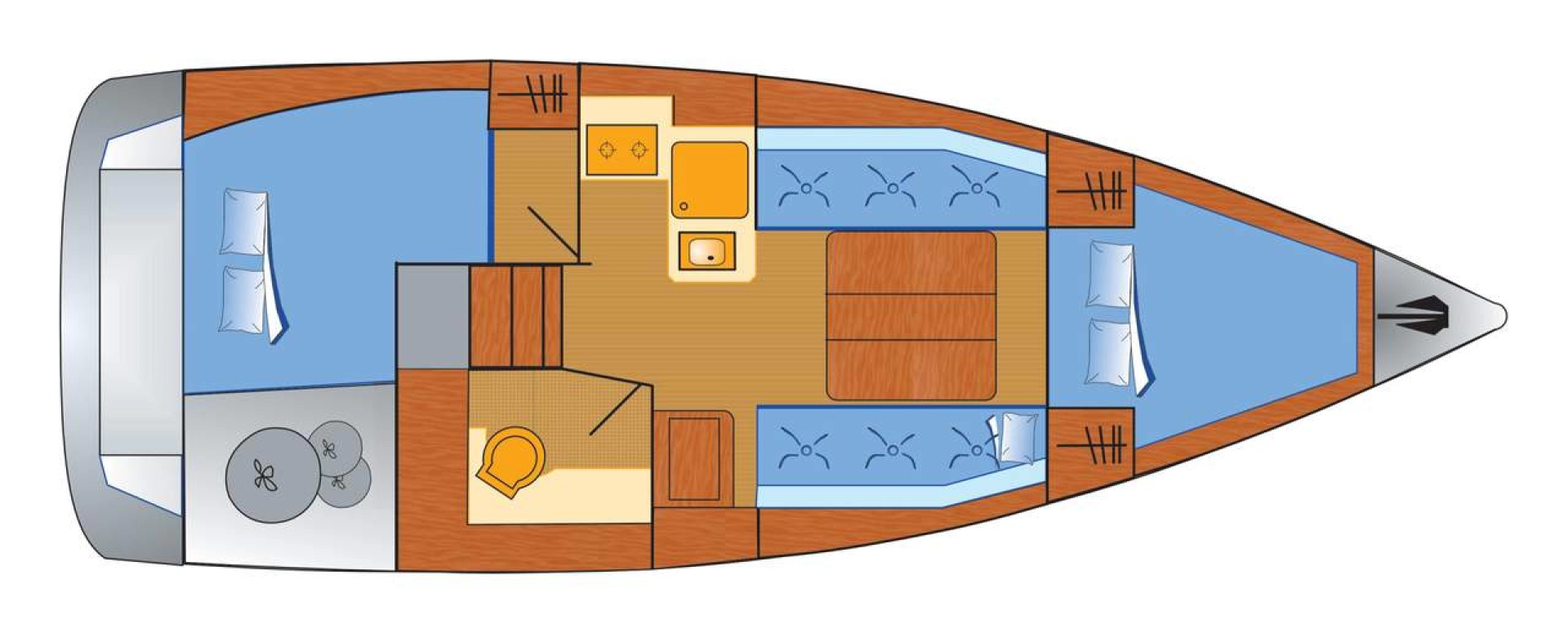 Pronájem lodi Heiligenhafen lákavé ceny Dufour 310