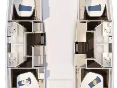 Fountaine Pajot Fountaine Pajot FP 41 Quatuor 4 jednotlivci a charterové společnosti v Trogir