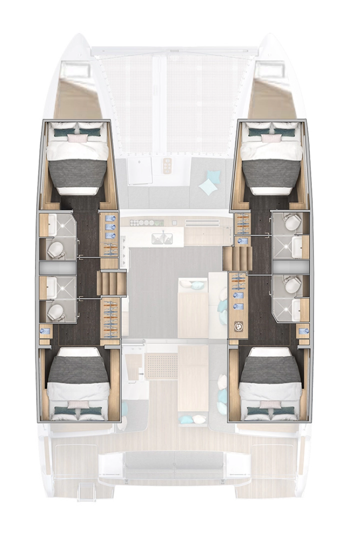 Pronajmout si Lagoon Lagoon 43 v Šibenik 