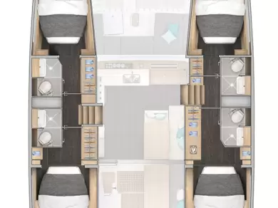 Pronájem lodi Šibenik  lákavé ceny Lagoon 43