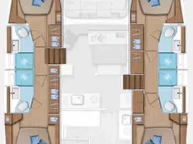 Pronajmout Katamarán se skipperem či ne Lagoon v Šibenik 