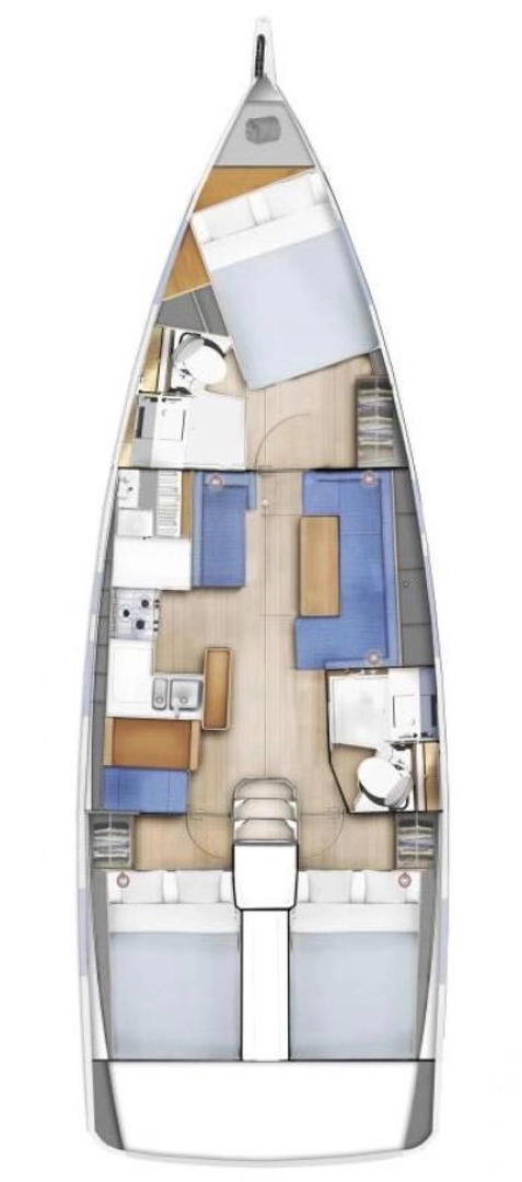 Pronájem lodi Jeanneau Sun Odyssey 410 v Biograd Na Moru na Samboatu
