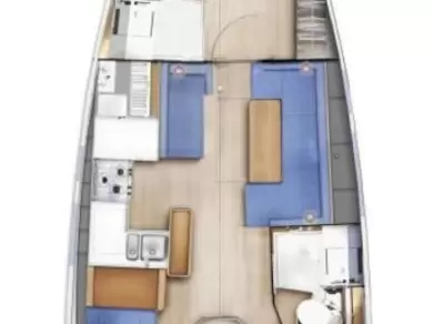 Pronájem lodi Jeanneau Sun Odyssey 410 v Biograd Na Moru na Samboatu