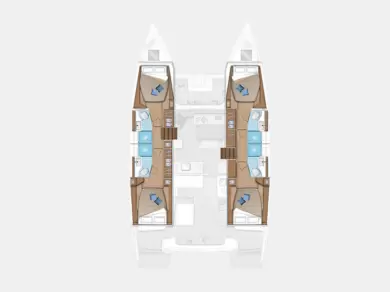 Pronájem lodi Lagoon Lagoon 46 v Bas du Fort na Samboatu