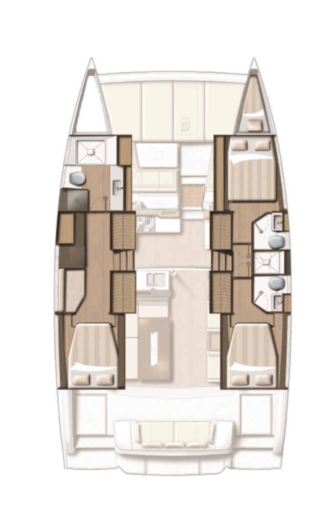 Pronájem jachty v Road Town -Bali Bali 4.2 na Samboatu