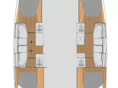 Pronájem Katamarán v Elliniko  -Fountaine Pajot Elba 45