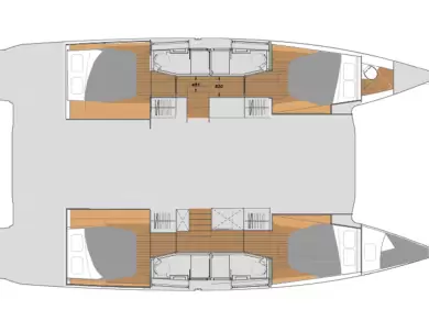 Pronájem Katamarán Fountaine Pajot s licencí