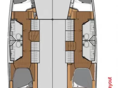 Pronájem Katamarán v Donji Seget -Fountaine Pajot Lucia 40