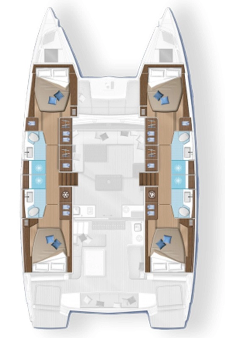 Katamarán k pronájmu v Donji Seget za nejlepší cenu
