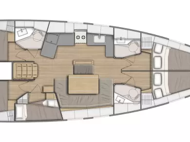 Bénéteau Oceanis 46.1 jednotlivci a charterové společnosti v Gouvia