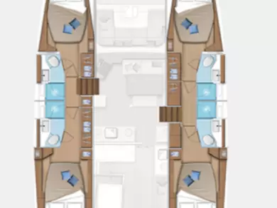 Lagoon Lagoon 46 jednotlivci a charterové společnosti v Alimos