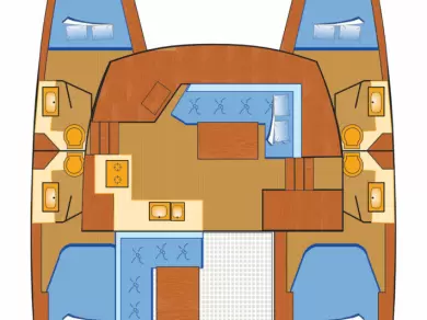 Pronájem jachty v Rogoznica -Fountaine Pajot Lucia 40 na Samboatu