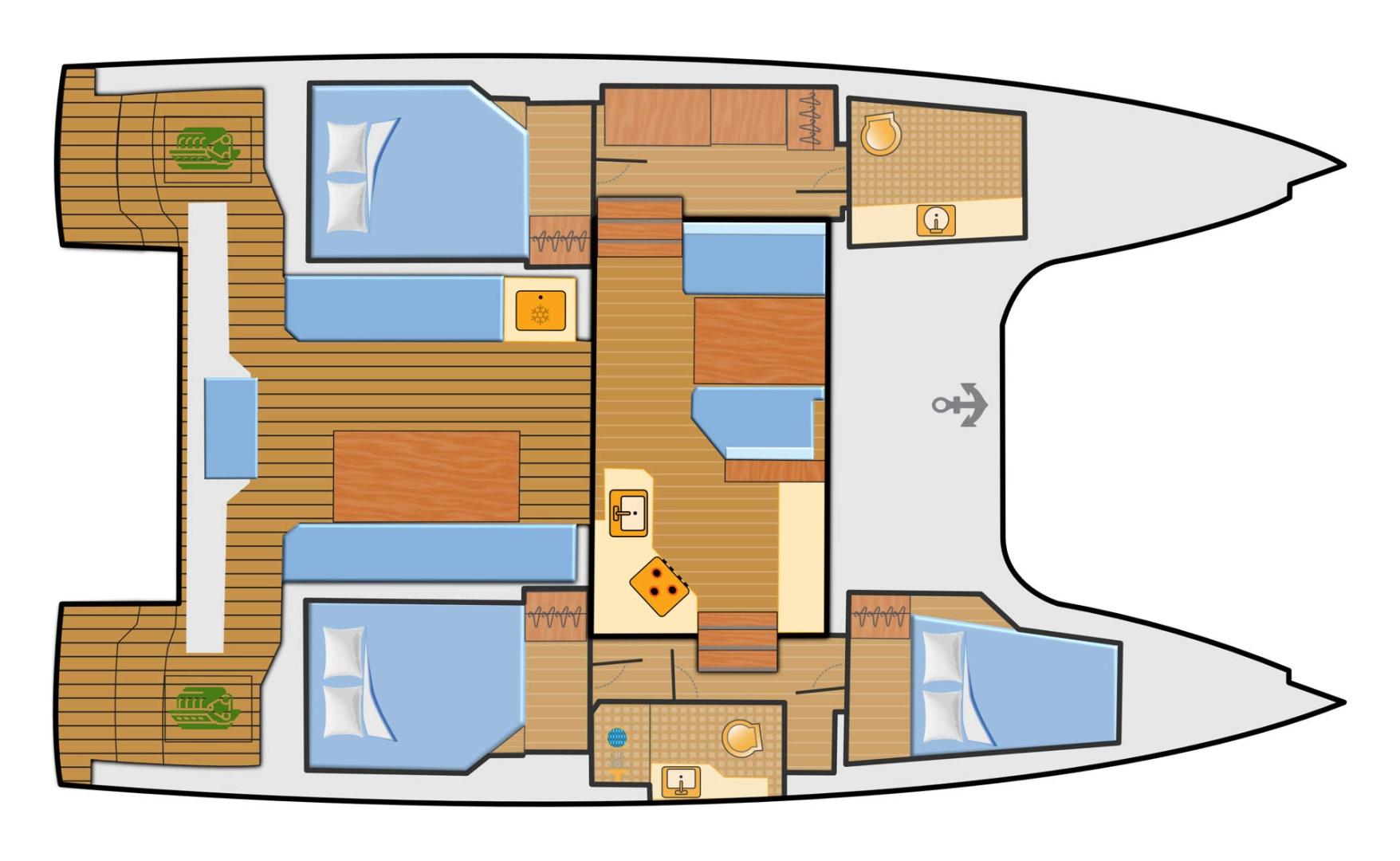 Pronájem Katamarán Nautitech s licencí