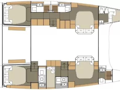 Pronájem Katamarán v Primošten  -Dufour Dufour Catamarans 48 Sail