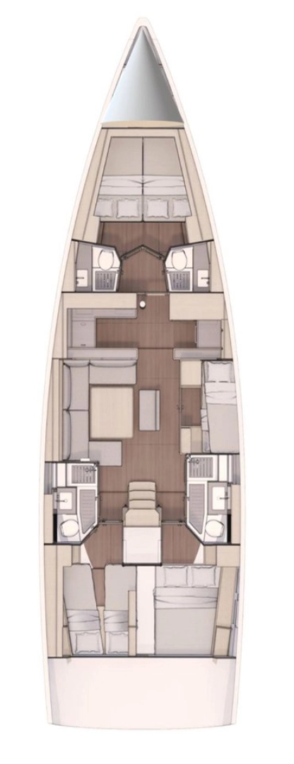 Pronájem lodi Sukošan lákavé ceny Dufour 530