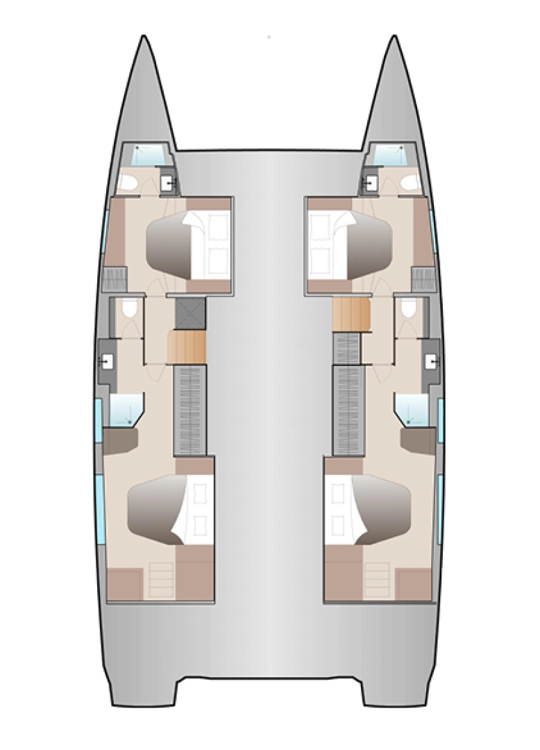 Pronájem Katamarán v Donji Seget -Fountaine Pajot Aura 51