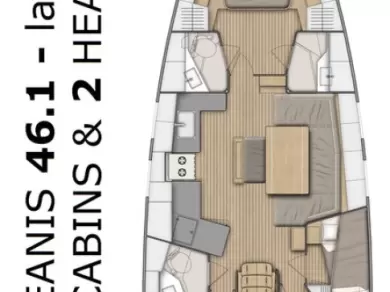 Bénéteau Oceanis 46.1 jednotlivci a charterové společnosti v Split