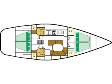Pronájem Plachetnice v Alimos -Bénéteau Oceanis 461 Clipper