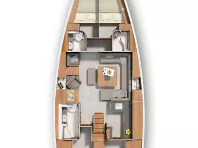 Pronajmout si Hanse Hanse 455 v Biograd Na Moru