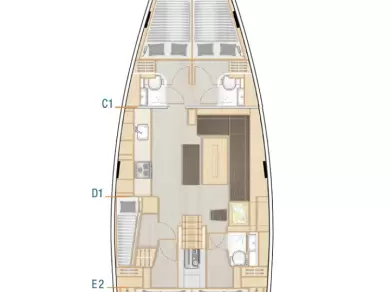 Pronájem lodi Hanse Hanse 508 v Komolac na Samboatu