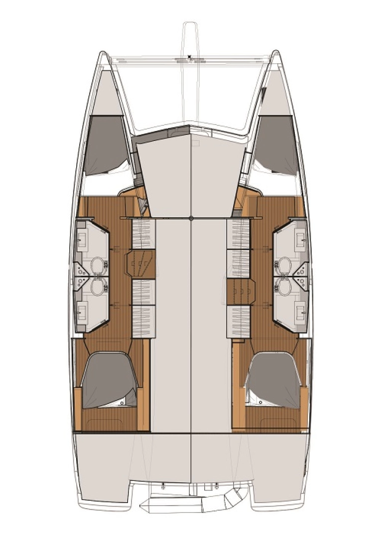 Pronájem Katamarán v Fethiye -Fountaine Pajot Lucia 40
