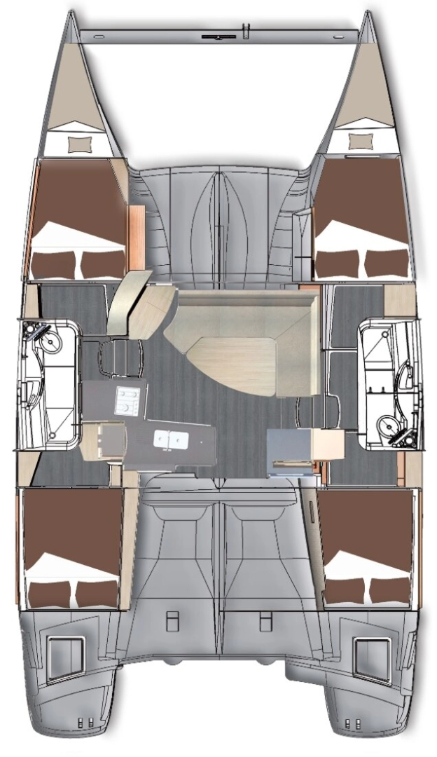 Pronájem lodi Fountaine Pajot Lipari 41 v Kaş na Samboatu