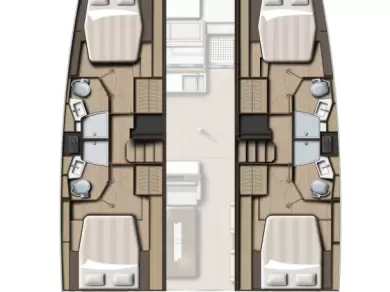 Pronájem jachty v Göcek  -Bali Bali 4.4 na Samboatu