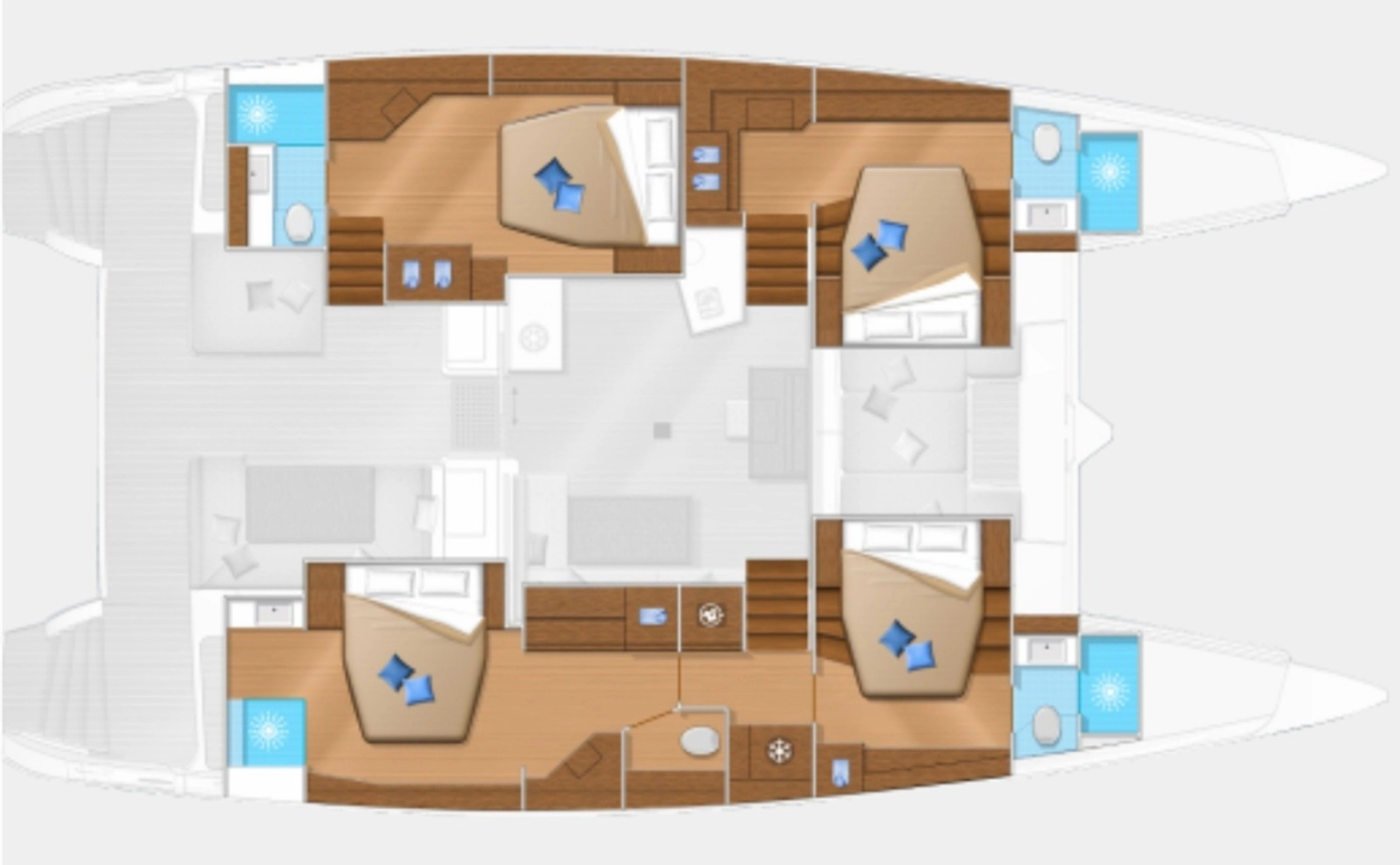 Pronájem jachty v Fethiye -Lagoon Lagoon 52 F na Samboatu