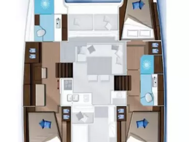 Pronájem Katamarán v Trogir -Lagoon Lagoon 40