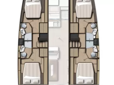 Pronájem Katamarán v Pirovac -Bali Bali 4.4