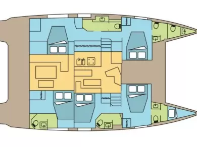 Pronájem Katamarán v Pozzuoli -Fountaine Pajot Fountaine Pajot Aura 51 SMART ELECTRIC - 5 cab.