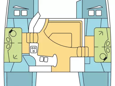 Pronájem Katamarán Fountaine Pajot s licencí