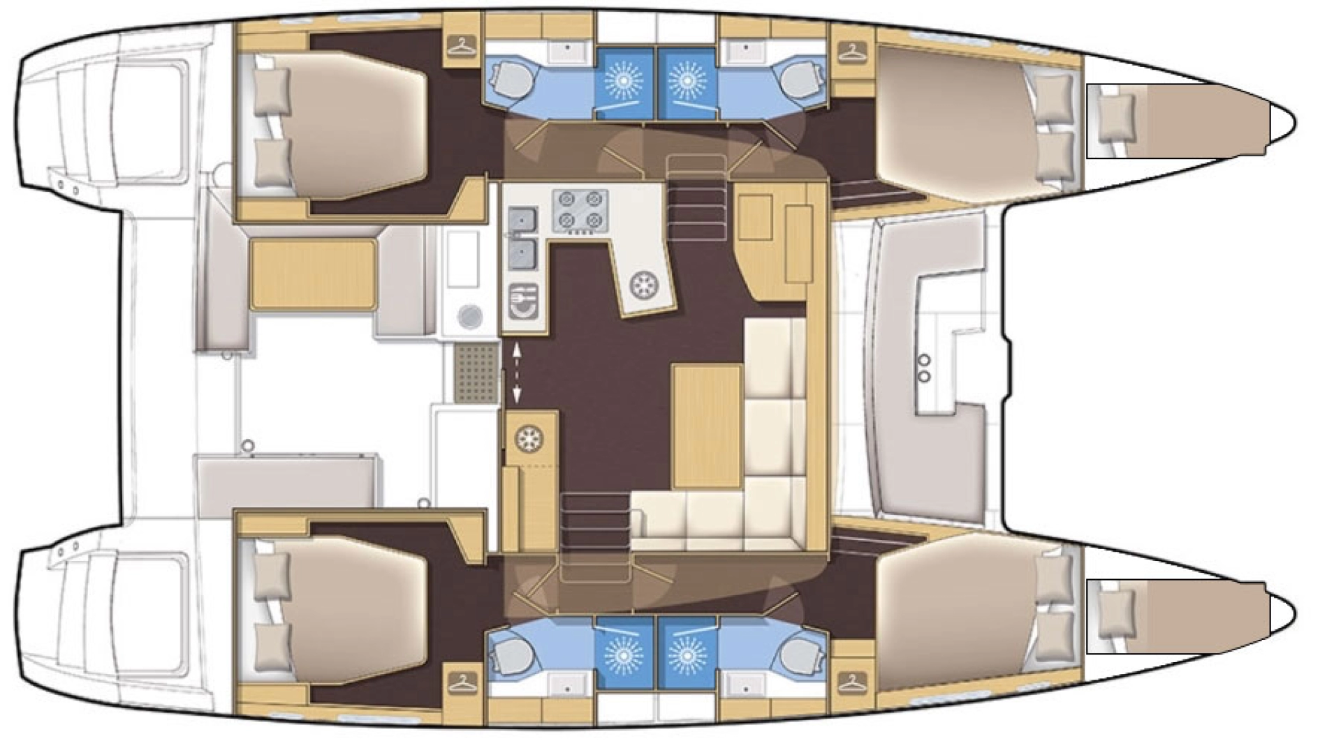 Pronájem Katamarán v Kaštela -Lagoon Lagoon 450 F