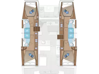 Pronájem lodi Lagoon Lagoon 46 v Piso Livadi na Samboatu