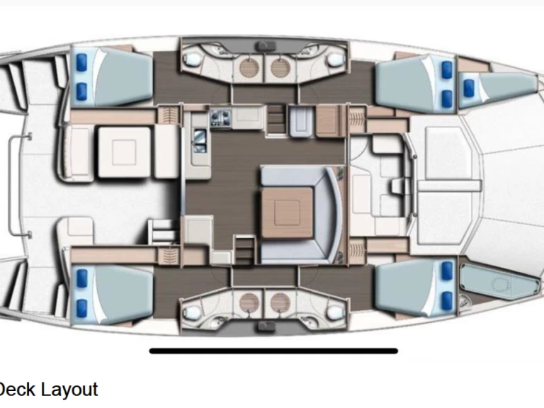 Pronájem Katamarán v Nea Peramos -Leopard Catamarans / Robertson & Caine Leopard 51 PC - 4 + 2 cab.