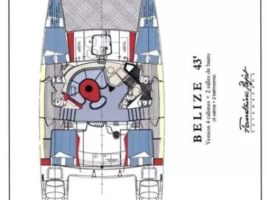Pronajmout si Fountaine Pajot Belize 43 v Lefkáda