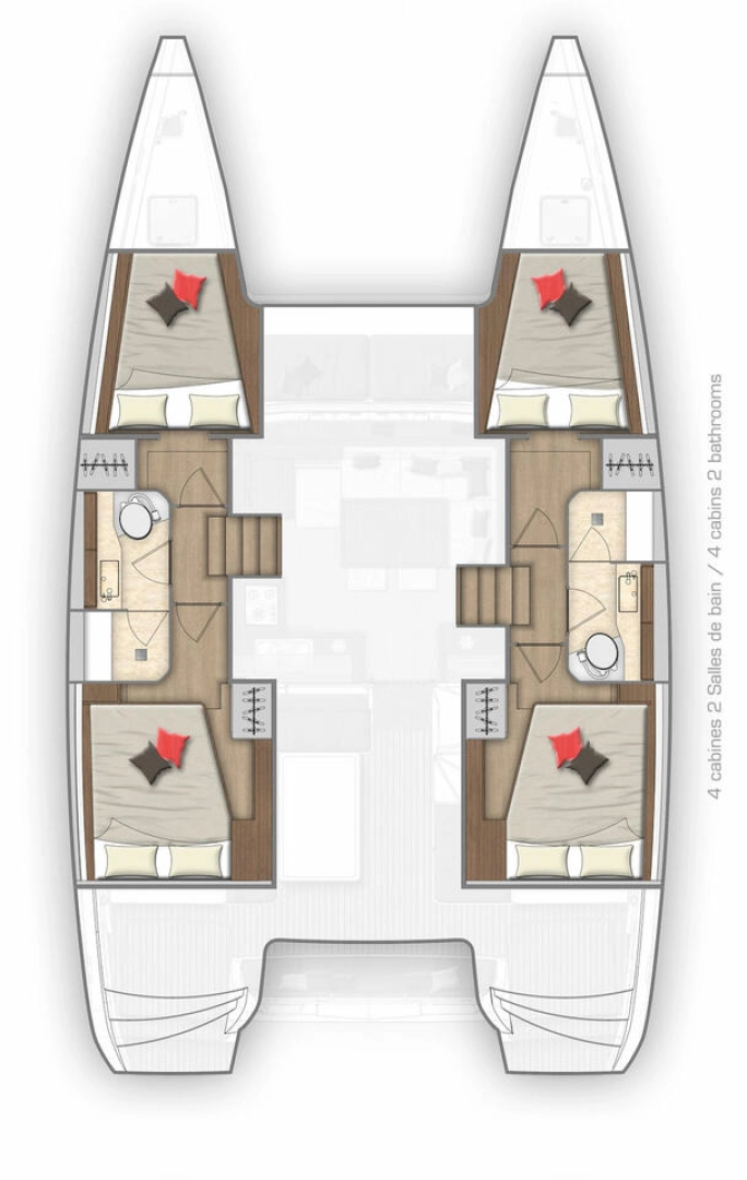 Pronájem Katamarán Lagoon s licencí