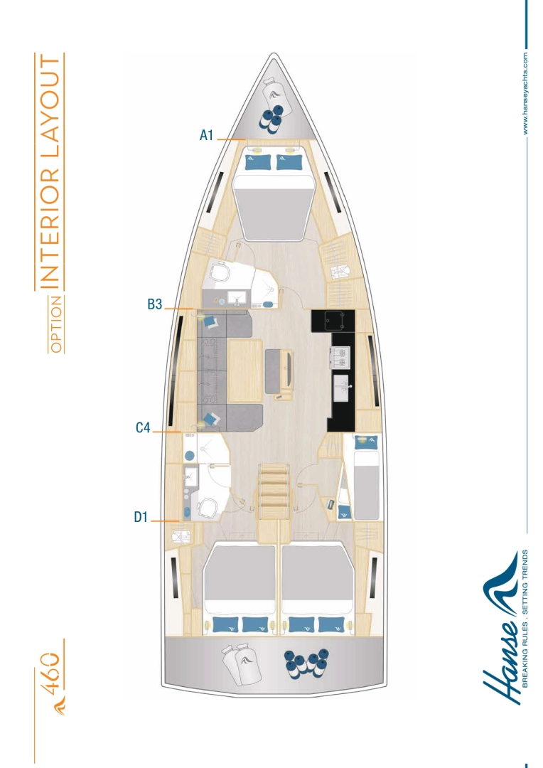 Pronájem lodi Hanse Hanse 460 v Marseille na Samboatu